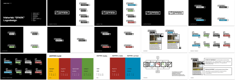Das entwickelte Logo &uuml;bersetzt den modularen Aufbau des Makerlabs in ein konsistentes und erweiterbares visuelles System. Es funktioniert sowohl als eigenst&auml;ndige Marke f&uuml;r das SPARK Makerlab als auch als Grundlage f&uuml;r die einzelnen Bereiche Create, Build, Supply und Connect.